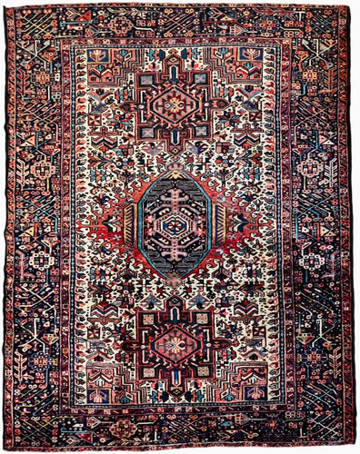 1930 QARAJEH (KARAJA) RUG 4’ 10” x 6’ 3” (MED.1420)