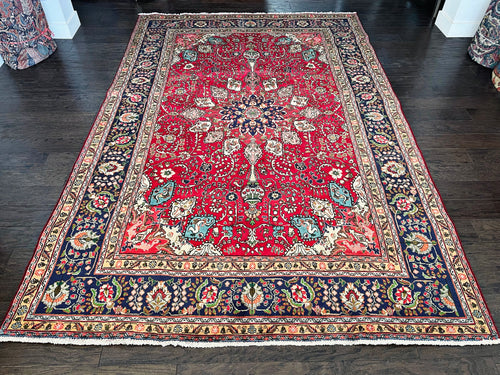 1950 TABRIZ RUG 6’ 4” x 9’ 5” (LAR#586)