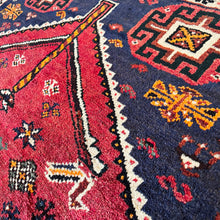 1950 SHIRAZ RUG 3’ 6” x 5’ (MED.245)