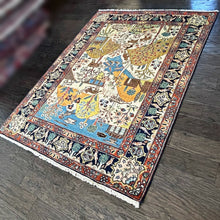 1930 TABRIZ RUG 4’ 6” x 6’ 2” (FEA#792)