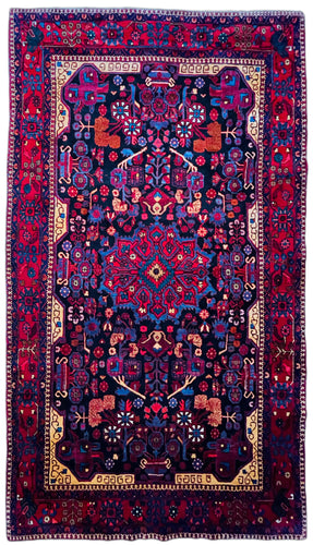 1950 NAHAVAND RUG 5’ 6” x 9’ 10” (MED.FEA.250)