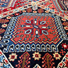 1950 YALAMEH RUG 3’ 4” x 4’ 10” (MED.FEA#2950)