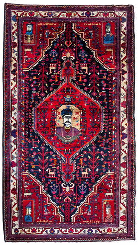 1960 TUYSERKAN RUG 4’ 9” x 8’ 6” (MED.FEA.904)