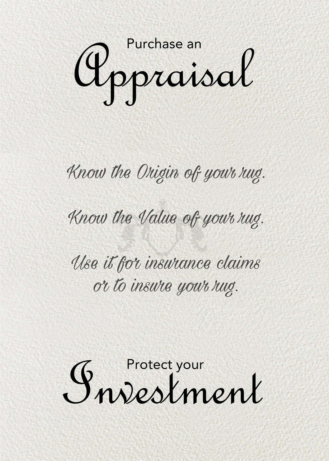 APPRAISAL FOR PERSIAN RUGS