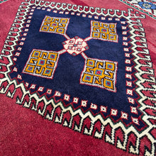 1970 SHIRAZ RUG 3’ 9” x 5’ 10” (MED#179)