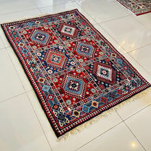 1970 YALAMEH RUG 3’ 5” x 5’ (MED.FEA.2951)