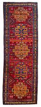 1930 ANTIQUE PERSIAN HERIZ RUG 3’ 8” x 10’ 6” (RUN.FEA.38106)