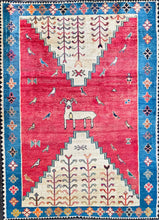 1970 SHIRAZ RUG 4’ 10” x 6’ 7” (MED#206)