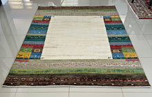 1980 GABBEH RUG 5’ 7” x 7’ 7” (MED.FEA.1912)