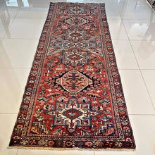 1940 QARAJEH (KARAJA) RUG 3’ 4” x 9’ (RUN.4781)