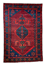 1930 ZANJAN RUG 4’ 3” x 6’ 7” (MED.FEA.5843)