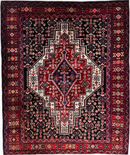 1970 BIDJAR RUG 4’ 5” x 5’ 3” (MED.FEA#2860)