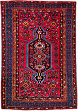 1940 PERSIAN ZANJAN RUG 4’ 6” x 6’ 3” (MED.215)