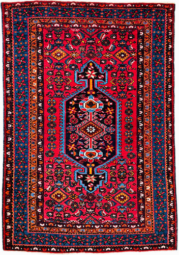 1940 PERSIAN ZANJAN RUG 4’ 6” x 6’ 3” (MED.215)