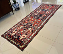 1950 ARDEBIL LENKORAN RUG 3’ 6” x 9’ 8” (RUN.FEA.6333)