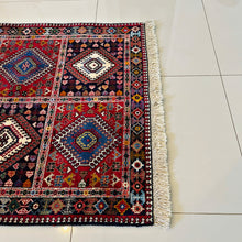 1970 YALAMEH RUG 3’ 4” x 5’ (MED.FEA.2945)