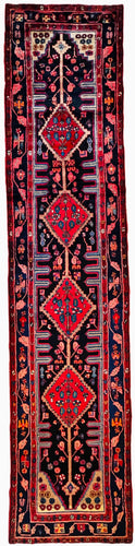 1950 PERSIAN NAHAVAND RUG 3’ 6” x 15’ 6” (RUN.FEA.935)