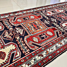 1950 ARDEBIL LENKORAN RUG 3’ 6” x 9’ 8” (RUN.FEA.6333)