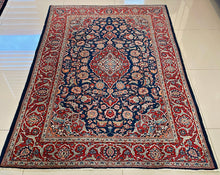 1950 PERSIAN KASHAN RUG 4’ 5” x 6’ 6” (MED.FEA.650)