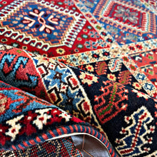 1950 YALAMEH RUG 3’ 4” x 4’ 10” (MED.FEA#2950)