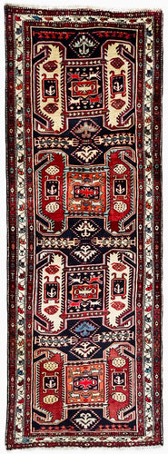 1950 ARDEBIL LENKORAN RUG 3’ 6” x 9’ 8” (RUN.FEA.6333)