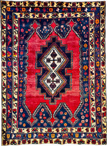 1950 AFSHAR RUG 4’ 6” x 6’ 3” (MED#572)