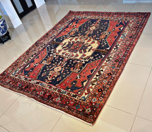 1930 AFSHAR RUG 5’ 1” x 6’ 7” (MED.FEA.#7337)