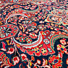 1940 PERSIAN MAHAL RUG 4’ 10” x 6’ 10” (MED.FEA.184)