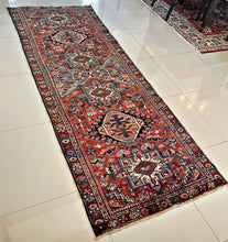 1940 QARAJEH (KARAJA) RUG 3’ 4” x 9’ (RUN.4781)