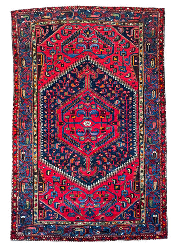 1930 ZANJAN RUG 4’ 3” x 6’ 4” (MED.FEA.111)