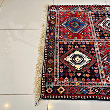 1970 YALAMEH RUG 3’ 4” x 5’ (MED.FEA.2945)