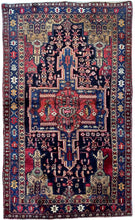 1950 BIDJAR RUG 4’ 1” x 6’ 9” (MED.FEA.144)