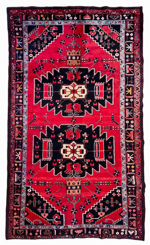 1950 BAKHTIARI RUG 5’ 5” x 9’ 2” (MED.FEA.681)