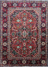 1970 TABRIZ RUG 4’ 8” x 6’ 6” (MED/FEA#569)