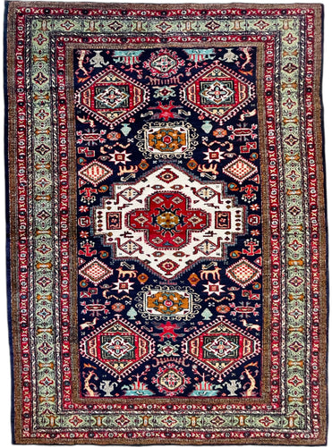 1940 PERSIAN ARDEBIL RUG 4’ 6” x 6’ 4” (FEA.MED.213)