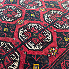 1940 BALUCH RUG 3’ 3” x 6’ 5” (MED#6406)