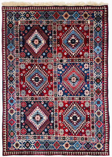 1970 YALAMEH RUG 3’ 5” x 5’ (MED.FEA.2951)