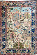 1930 TABRIZ RUG 4’ 7” x 6’ 5” (FEA#790)