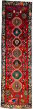 1960 SHIRAZ RUG 3’ 7” x 11’ 9” (RUN.FEA.16)