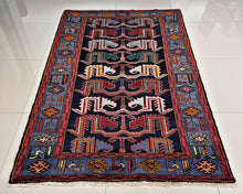 1950 TARUM RUG 4’ 1” x 6’ 6” (MED.FEA.6158)