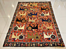 1930 SHIRAZ RUG 4’ x 6’ 3” (MED.FEA.253)