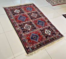 1970 YALAMEH RUG 3’ 4” x 5’ (MED.FEA.2945)