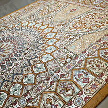 1970 SILK QOM RUG 3’ 2” x 5’ (MED.FEA.1000)