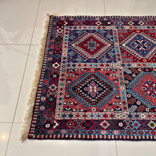 1950 YALAMEH RUG 3’ 4” x 4’ 10” (MED.FEA#2950)