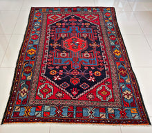 1930 PERSIAN ZANJAN RUG 4’ 5” x 6’ 7” (MED.FEA.202)