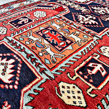 1950 ARDEBIL LENKORAN RUG 3’ 6” x 9’ 8” (RUN.FEA.6333)