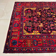 1960 NAHAVAND RUG 5’ 10” x 10’ 7” (LAR.FEA.358)