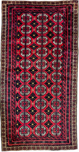 1940 BALUCH RUG 3’ 3” x 6’ 5” (MED#6406)