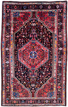 1960 TUYSERKAN RUG 4’ 6” x 7’ 2” (MED.FEA.1393)