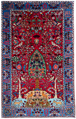 1970 NAHAVAND RUG 5’ x 7’ 10” (MED/FEA#1550)